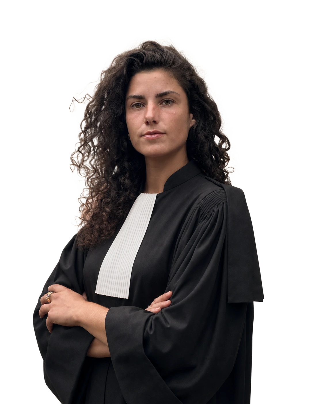 Maître Célia Zappacosta en robe d’avocate